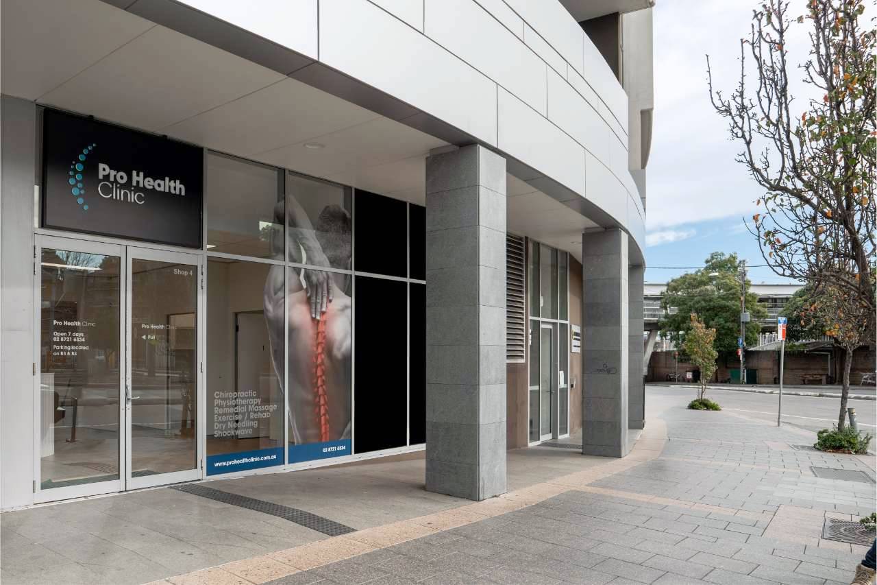 Pro Health Clinic storefront in Ashfield, Shop 4, 2A Brown Street